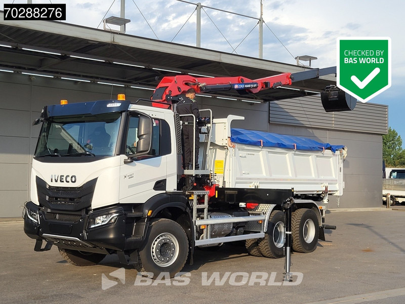 Iveco X-Way 480 6X4 NEW! HMF 2243Z-RCS Z-Crane kran 12m3 KH-Kipper Retarder Big-Axle - 翻斗车, 起重车:图1 Iveco X-Way 480 6X4 NEW! HMF 2243Z-RCS Z-Crane kran 12m3 KH-Kipper Retarder Big-Axle - 翻斗车, 起重车:图1