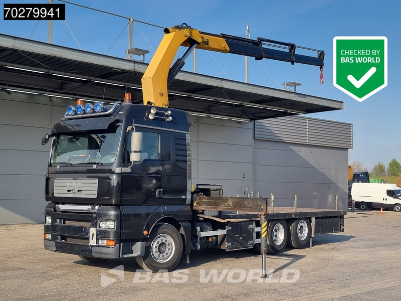 MAN TGA 26.430 6X2 Palfinger PK32080 Kran Crane Manual Liftachse Euro 4 - 栏板式/ 平板卡车, 起重车:图1 MAN TGA 26.430 6X2 Palfinger PK32080 Kran Crane Manual Liftachse Euro 4 - 栏板式/ 平板卡车, 起重车:图1
