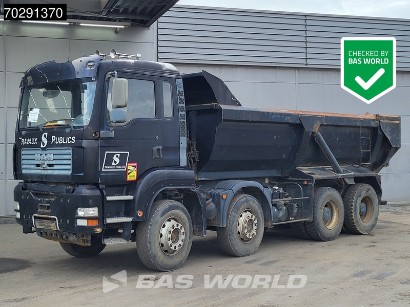 MAN TGA 35.480 8X4 BROKEN ENGINE! 16m3 tipper Steel suspension Manual Retarder Euro 2 - 翻斗车:图2 MAN TGA 35.480 8X4 BROKEN ENGINE! 16m3 tipper Steel suspension Manual Retarder Euro 2 - 翻斗车:图2