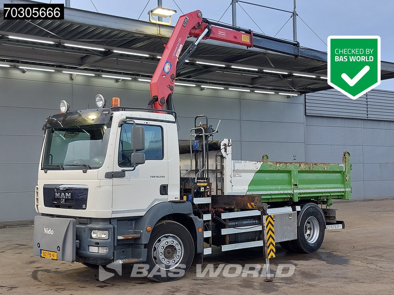 MAN TGM 18.290 4X2 HMF1035-K2 Crane Kran 6m3 3-side tipper Automatic Euro 5 - 翻斗车, 起重车:图1 MAN TGM 18.290 4X2 HMF1035-K2 Crane Kran 6m3 3-side tipper Automatic Euro 5 - 翻斗车, 起重车:图1