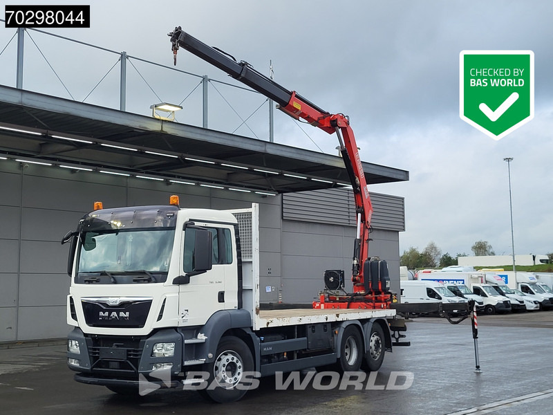 MAN TGS 26.360 6X2 Fassi F135A.0.22 Lift-Axle Euro 6 - 栏板式/ 平板卡车, 起重车:图1 MAN TGS 26.360 6X2 Fassi F135A.0.22 Lift-Axle Euro 6 - 栏板式/ 平板卡车, 起重车:图1