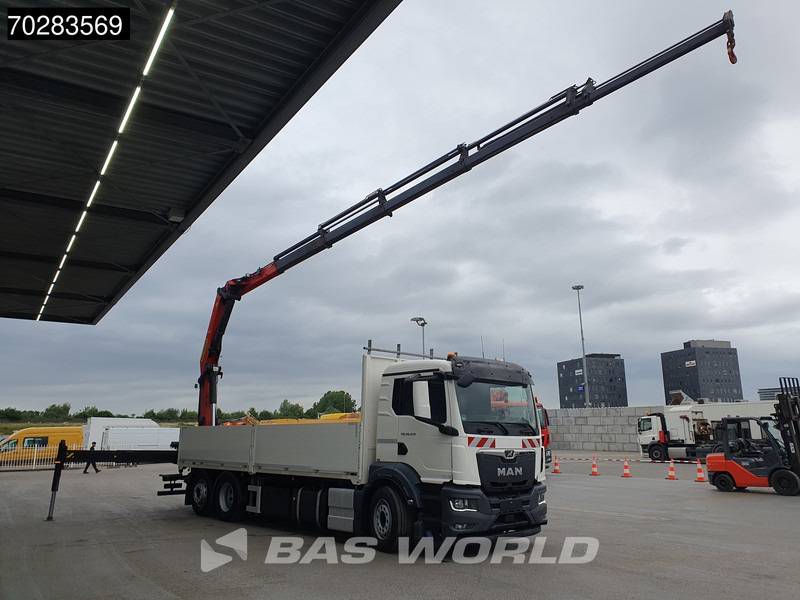 MAN TGS 26.470 6X2 Palfinger PK22002-EH Kran Crane Liftachse Navi Euro 6 - 栏板式/ 平板卡车, 起重车:图2 MAN TGS 26.470 6X2 Palfinger PK22002-EH Kran Crane Liftachse Navi Euro 6 - 栏板式/ 平板卡车, 起重车:图2