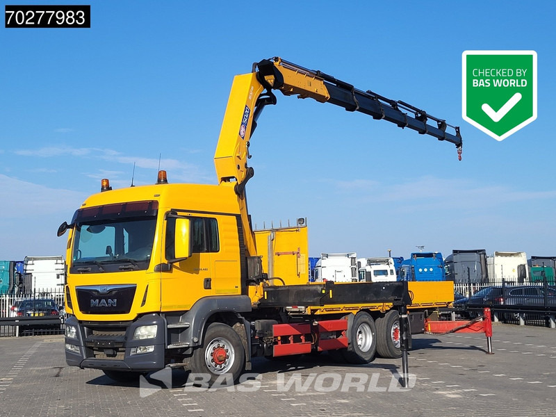 MAN TGS 26.480 6X4 HMF 5020-K6 Crane Kran Hydrodrive Lift+Lenkachse Euro 6 - 栏板式/ 平板卡车, 起重车:图1 MAN TGS 26.480 6X4 HMF 5020-K6 Crane Kran Hydrodrive Lift+Lenkachse Euro 6 - 栏板式/ 平板卡车, 起重车:图1
