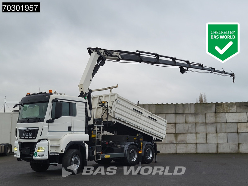 MAN TGS 33.420 6X6 Palfinger PK33002 EH Crane 12m3 tipper Manual Retarder Big-Axle Euro 6 - 翻斗车, 起重车:图1 MAN TGS 33.420 6X6 Palfinger PK33002 EH Crane 12m3 tipper Manual Retarder Big-Axle Euro 6 - 翻斗车, 起重车:图1