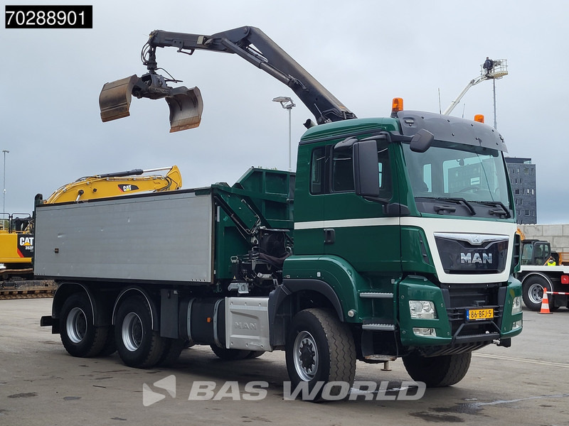 MAN TGS 33.440 TGS 6X6 NL-Truck 12m3 Jansen Tipper HMF 1643 Crane Steering-Axle Big-Axle Automatic Euro 6 - 翻斗车, 起重车:图3 MAN TGS 33.440 TGS 6X6 NL-Truck 12m3 Jansen Tipper HMF 1643 Crane Steering-Axle Big-Axle Automatic Euro 6 - 翻斗车, 起重车:图3