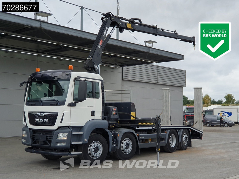 MAN TGS 35.360 8X2 HIAB X-Hiduo 158 BS-3 Crane Lift+lenkasche Machine transporter Euro 6 - 自动转运卡车, 起重车:图1 MAN TGS 35.360 8X2 HIAB X-Hiduo 158 BS-3 Crane Lift+lenkasche Machine transporter Euro 6 - 自动转运卡车, 起重车:图1