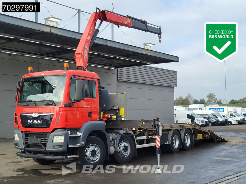 MAN TGS 35.360 TGS 8X2 Fassi F235A.0.22 Crane Kran Winch Hydraulic ramp Lift-Axle Navi Euro 6 - 栏板式/ 平板卡车, 起重车:图1 MAN TGS 35.360 TGS 8X2 Fassi F235A.0.22 Crane Kran Winch Hydraulic ramp Lift-Axle Navi Euro 6 - 栏板式/ 平板卡车, 起重车:图1