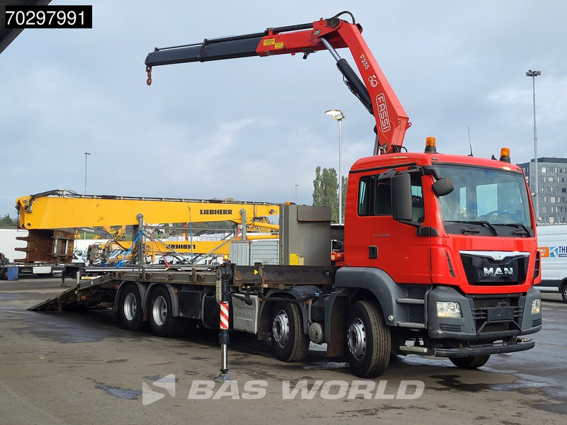 MAN TGS 35.360 TGS 8X2 Fassi F235A.0.22 Crane Kran Winch Hydraulic ramp Lift-Axle Navi Euro 6 - 栏板式/ 平板卡车, 起重车:图5 MAN TGS 35.360 TGS 8X2 Fassi F235A.0.22 Crane Kran Winch Hydraulic ramp Lift-Axle Navi Euro 6 - 栏板式/ 平板卡车, 起重车:图5