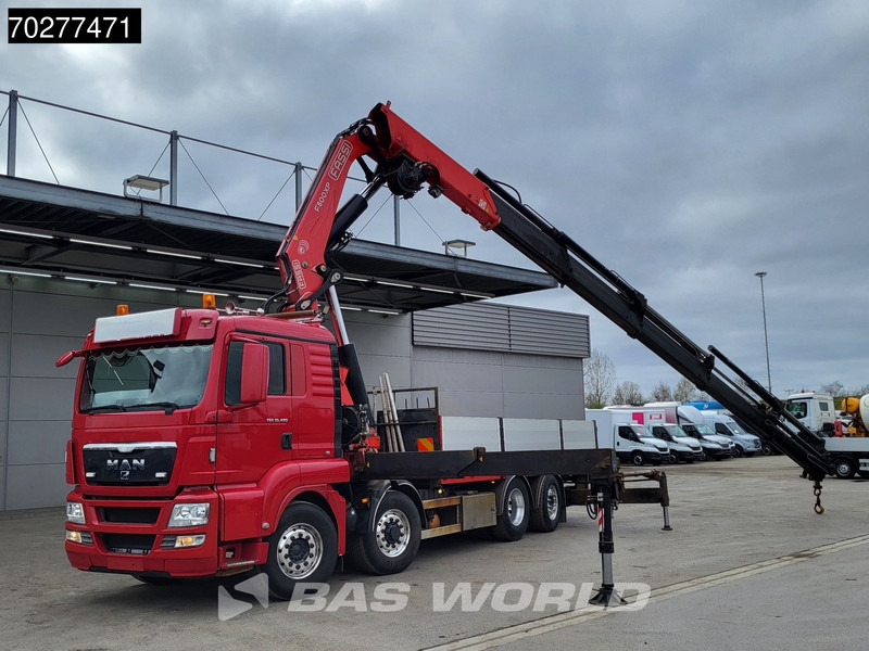 MAN TGS 35.480 8X4 Fassi F800BXP.28 Kran Crane Hydrodrive Lift-Lenkachse Euro 4 - 栏板式/ 平板卡车, 起重车:图3 MAN TGS 35.480 8X4 Fassi F800BXP.28 Kran Crane Hydrodrive Lift-Lenkachse Euro 4 - 栏板式/ 平板卡车, 起重车:图3