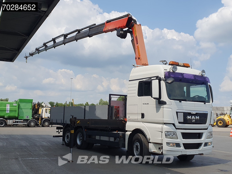 MAN TGX 26.480 TGX 6X2 Palfinger PK29002 Kran Crane 8 extensions Retarder Manual Euro 4 - 栏板式/ 平板卡车, 起重车:图3 MAN TGX 26.480 TGX 6X2 Palfinger PK29002 Kran Crane 8 extensions Retarder Manual Euro 4 - 栏板式/ 平板卡车, 起重车:图3