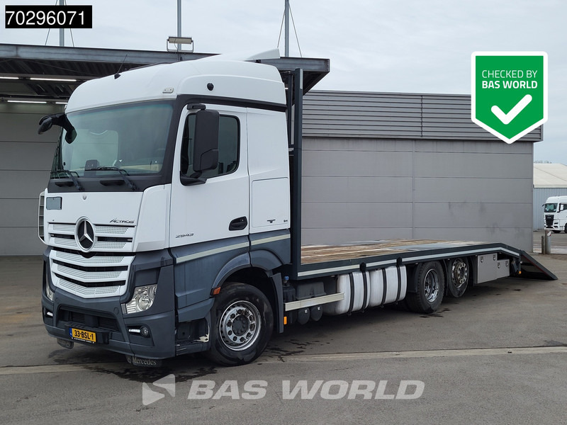 Mercedes-Benz Actros 2543 Actros 6X2 NL-Truck Machine transporter oprijwagen Retarder Lift-Axle ACC Euro 6 - 栏板式/ 平板卡车:图1 Mercedes-Benz Actros 2543 Actros 6X2 NL-Truck Machine transporter oprijwagen Retarder Lift-Axle ACC Euro 6 - 栏板式/ 平板卡车:图1
