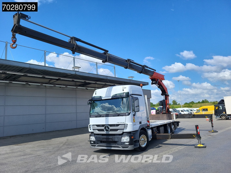 Mercedes-Benz Actros 2544 6X2 Palfinger PK 53002 SH Kran Crane Lift-Lenkachse Euro 5 - 栏板式/ 平板卡车, 起重车:图3 Mercedes-Benz Actros 2544 6X2 Palfinger PK 53002 SH Kran Crane Lift-Lenkachse Euro 5 - 栏板式/ 平板卡车, 起重车:图3