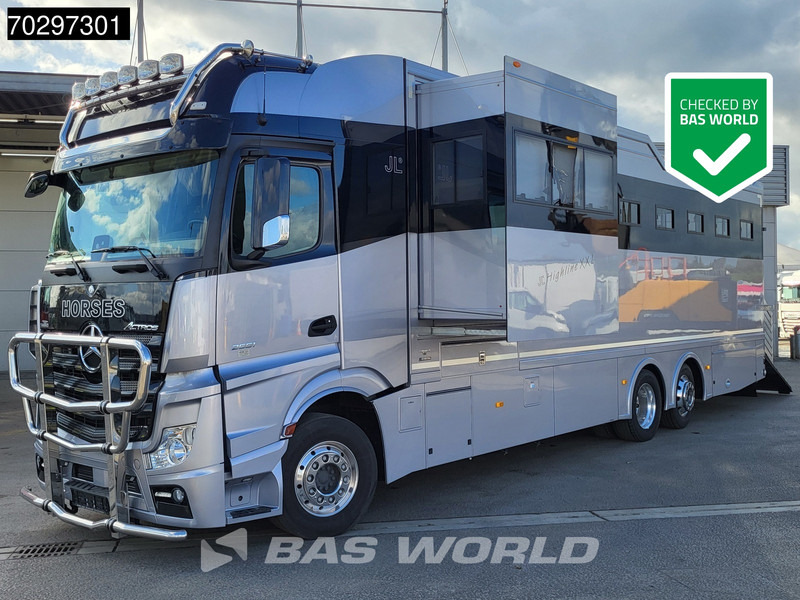 Mercedes-Benz Actros 2551 6X2 Pferdetransport Horse truck + Living Standairco Navi ACC Automatic Euro 6 - 马匹运输车:图1 Mercedes-Benz Actros 2551 6X2 Pferdetransport Horse truck + Living Standairco Navi ACC Automatic Euro 6 - 马匹运输车:图1