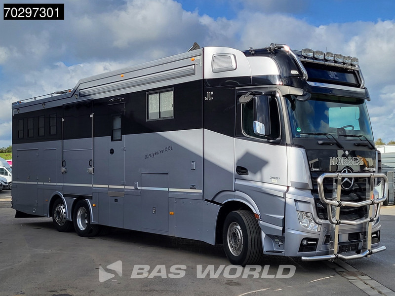 马匹运输车 Mercedes-Benz Actros 2551 6X2 Pferdetransport Horse truck + Living Standairco Navi ACC Automatic Euro 6：图8