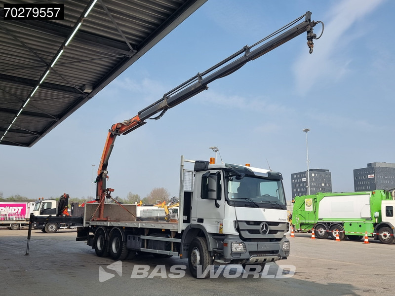 Mercedes-Benz Actros 2641 6X4 Palfinger PK18002-EH Remote Full Steel Euro 5 - 栏板式/ 平板卡车, 起重车:图3 Mercedes-Benz Actros 2641 6X4 Palfinger PK18002-EH Remote Full Steel Euro 5 - 栏板式/ 平板卡车, 起重车:图3