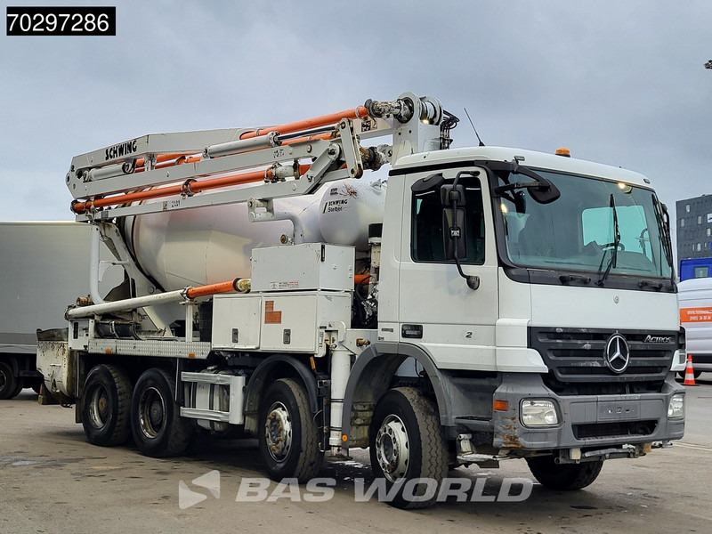 Mercedes-Benz Actros 3241 8X4 21meter Pump + 7m3 Stetter Mixer Steelsuspension Big-Axle Manual Euro 5 - 混凝土泵车:图3 Mercedes-Benz Actros 3241 8X4 21meter Pump + 7m3 Stetter Mixer Steelsuspension Big-Axle Manual Euro 5 - 混凝土泵车:图3