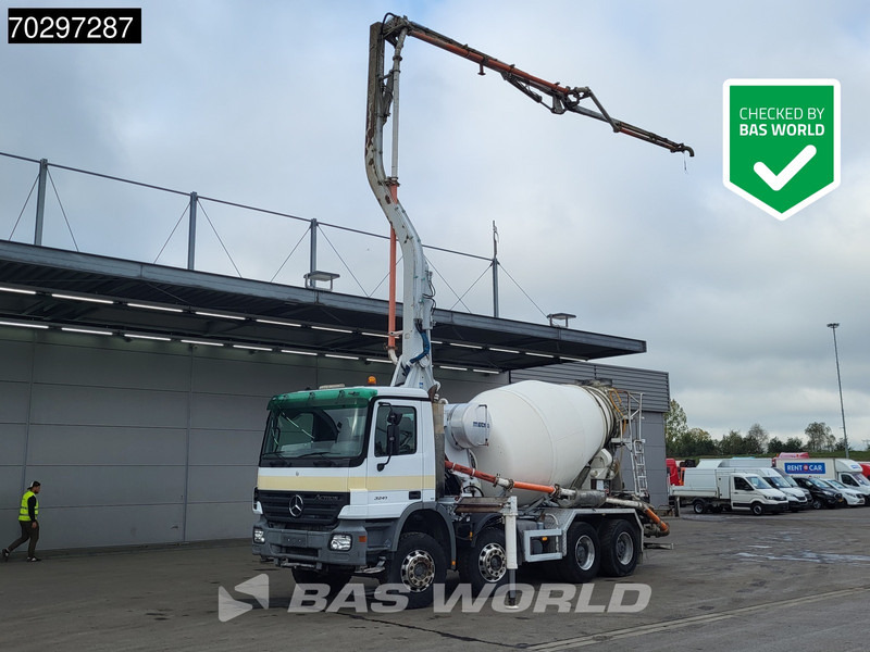 Mercedes-Benz Actros 3241 8X4 7m3 Mecbo Mixer Big-Axle Steelsuspension Pompe+Mixer Autoamtic Euro 3 - 混凝土泵车:图1 Mercedes-Benz Actros 3241 8X4 7m3 Mecbo Mixer Big-Axle Steelsuspension Pompe+Mixer Autoamtic Euro 3 - 混凝土泵车:图1