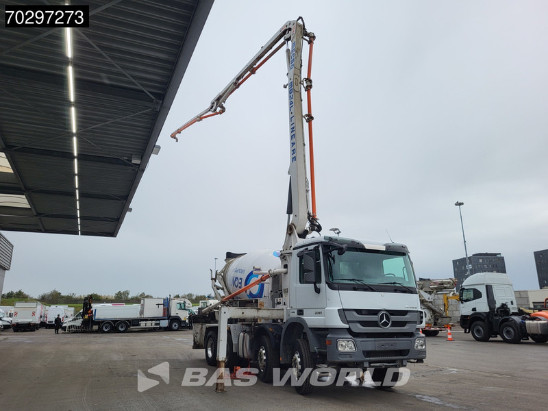 Mercedes-Benz Actros 3241 8X4 7m3 Mecbo Mixer Big-Axle Steelsuspension Pompe+Mixer Euro 5 - 混凝土泵车:图3 Mercedes-Benz Actros 3241 8X4 7m3 Mecbo Mixer Big-Axle Steelsuspension Pompe+Mixer Euro 5 - 混凝土泵车:图3