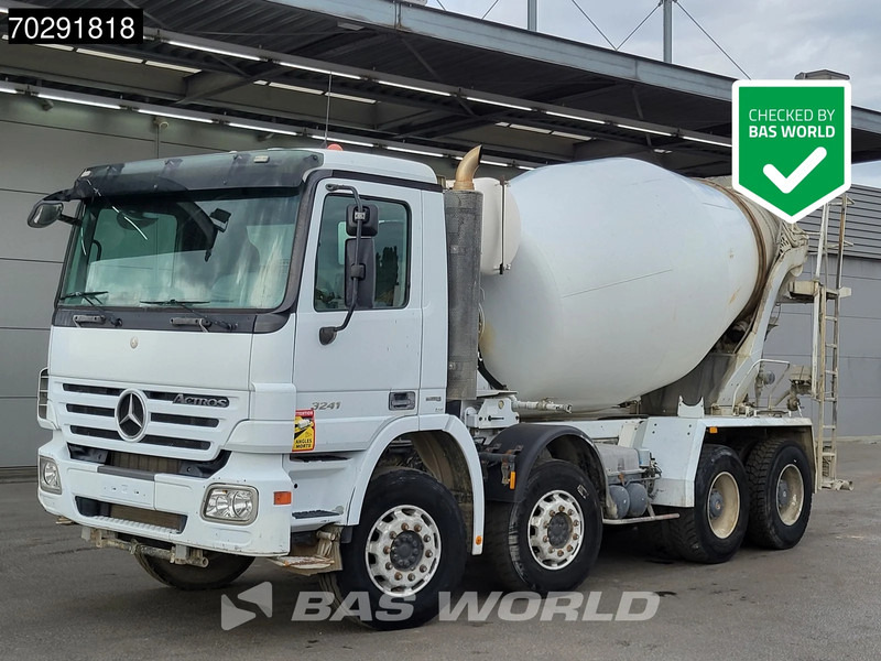 Mercedes-Benz Actros 3241 8X4 9m3 Stetter Steelsuspension 3-Pedals Retarder Euro 4 - 混凝土搅拌车:图1 Mercedes-Benz Actros 3241 8X4 9m3 Stetter Steelsuspension 3-Pedals Retarder Euro 4 - 混凝土搅拌车:图1