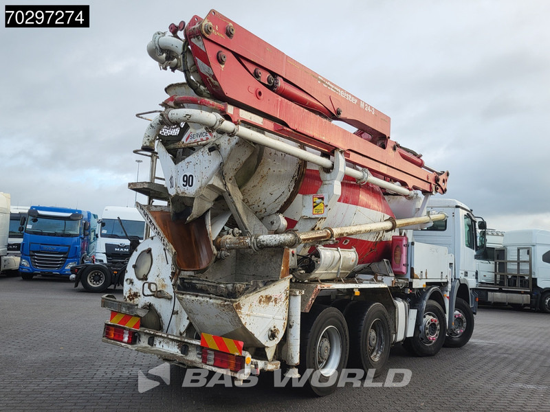 Mercedes-Benz Actros 3241 8X4 Putzmeister M24-3 Pump + 9m3 LIEBHERR Mixer Steelsuspension 3-Pedals Euro 4 - 混凝土泵车:图5 Mercedes-Benz Actros 3241 8X4 Putzmeister M24-3 Pump + 9m3 LIEBHERR Mixer Steelsuspension 3-Pedals Euro 4 - 混凝土泵车:图5