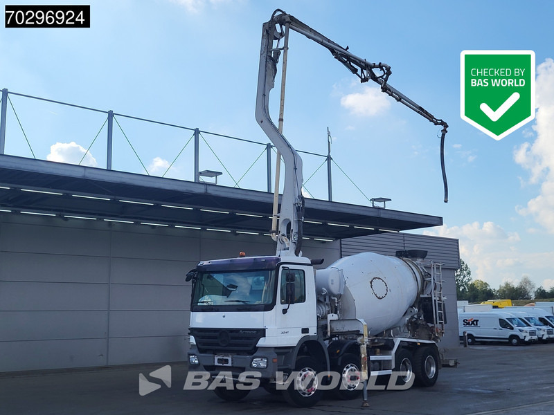Mercedes-Benz Actros 3241 8X4 Putzmeister TMM 21 PUMI 7m3 Liebherr mixer 3-Pedals Big-Axle Euro 3 - 混凝土搅拌车:图1 Mercedes-Benz Actros 3241 8X4 Putzmeister TMM 21 PUMI 7m3 Liebherr mixer 3-Pedals Big-Axle Euro 3 - 混凝土搅拌车:图1