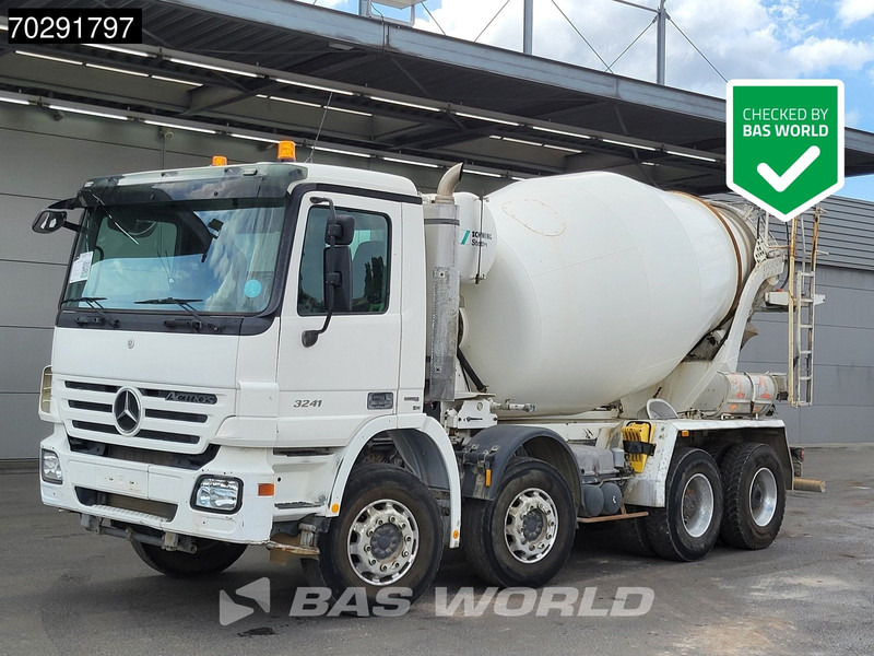 Mercedes-Benz Actros 3241 8X4 Retarder 9m3 Stetter Steelsuspension 3-Pedals Euro 4 - 混凝土搅拌车:图1 Mercedes-Benz Actros 3241 8X4 Retarder 9m3 Stetter Steelsuspension 3-Pedals Euro 4 - 混凝土搅拌车:图1