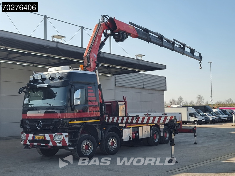 Mercedes-Benz Actros 4146 8X4 FASSI F600AXP.26 Crane Kran NL-Truck Euro 5 - 栏板式/ 平板卡车, 起重车:图1 Mercedes-Benz Actros 4146 8X4 FASSI F600AXP.26 Crane Kran NL-Truck Euro 5 - 栏板式/ 平板卡车, 起重车:图1