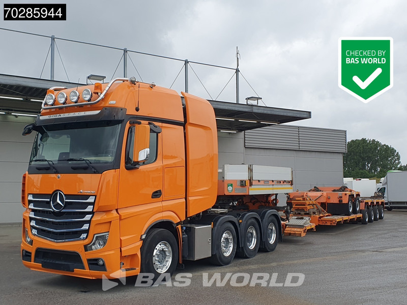 Mercedes-Benz Actros 4163 8X4 180T GigaSpace Retarder Hydrauliek BigAxle Alcoa´s // Lowbed Trailer / 6 Axles / Hydraulic Pendle Axles / Extend - 牵引车:图1 Mercedes-Benz Actros 4163 8X4 180T GigaSpace Retarder Hydrauliek BigAxle Alcoa´s // Lowbed Trailer / 6 Axles / Hydraulic Pendle Axles / Extend - 牵引车:图1