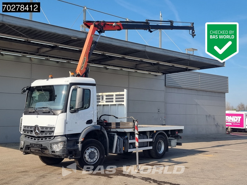 Mercedes-Benz Arocs 1830 4X2 Palfinger PK12.002 EH B Remote Full Steel Big-Axle Euro 6 - 栏板式/ 平板卡车, 起重车:图1 Mercedes-Benz Arocs 1830 4X2 Palfinger PK12.002 EH B Remote Full Steel Big-Axle Euro 6 - 栏板式/ 平板卡车, 起重车:图1