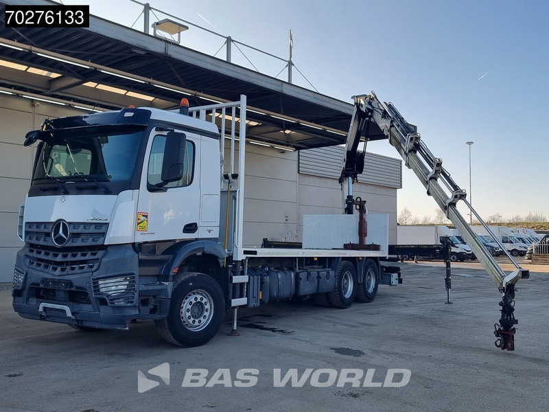 Mercedes-Benz Arocs 2636 6X4 HIAB X-HIDUO 188 ES-S Crane Kran Big axle Euro 6 - 栏板式/ 平板卡车, 起重车:图5 Mercedes-Benz Arocs 2636 6X4 HIAB X-HIDUO 188 ES-S Crane Kran Big axle Euro 6 - 栏板式/ 平板卡车, 起重车:图5
