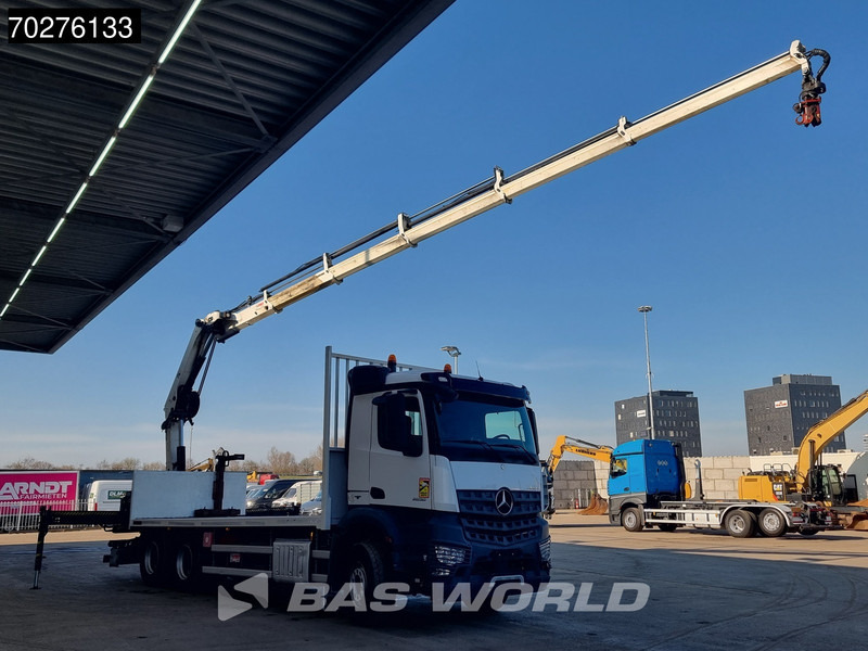 Mercedes-Benz Arocs 2636 6X4 HIAB X-HIDUO 188 ES-S Crane Kran Big axle Euro 6 - 栏板式/ 平板卡车, 起重车:图3 Mercedes-Benz Arocs 2636 6X4 HIAB X-HIDUO 188 ES-S Crane Kran Big axle Euro 6 - 栏板式/ 平板卡车, 起重车:图3
