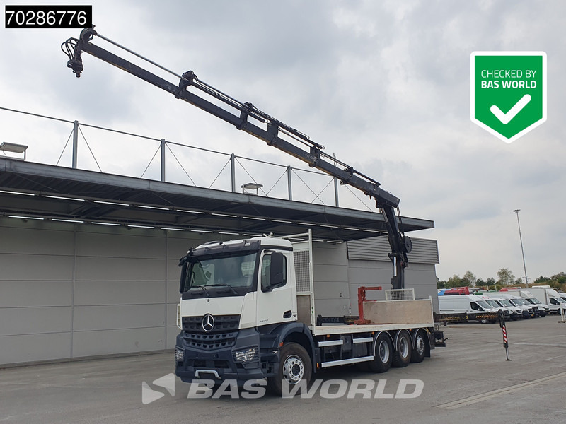 Mercedes-Benz Arocs 3240 8X4 HIAB 211E-6 HIPRO Big-Axle Lift+Steering Navi Euro 6 - 栏板式/ 平板卡车, 起重车:图1 Mercedes-Benz Arocs 3240 8X4 HIAB 211E-6 HIPRO Big-Axle Lift+Steering Navi Euro 6 - 栏板式/ 平板卡车, 起重车:图1