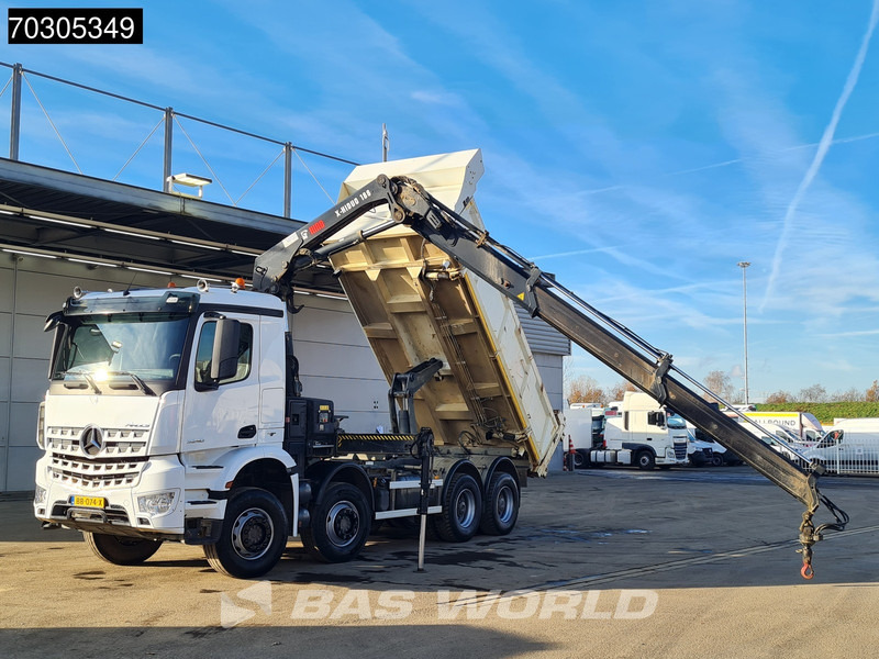 Mercedes-Benz Arocs 3240 8X4 HIAB X-HIDUO 188 E-2 Kran Crane 3-side tipper Big-Axle Euro 6 - 翻斗车, 起重车:图3 Mercedes-Benz Arocs 3240 8X4 HIAB X-HIDUO 188 E-2 Kran Crane 3-side tipper Big-Axle Euro 6 - 翻斗车, 起重车:图3