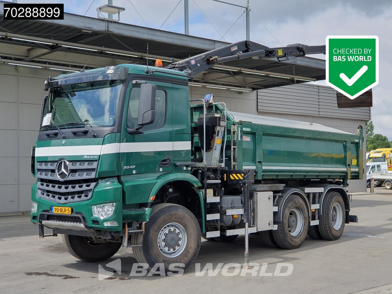Mercedes-Benz Arocs 3342 Arocs 6X6 NL-Truck HMF 1643 Z-Crane Kran Steering Axle Big-Axle Euro 6 - 翻斗车, 起重车:图1 Mercedes-Benz Arocs 3342 Arocs 6X6 NL-Truck HMF 1643 Z-Crane Kran Steering Axle Big-Axle Euro 6 - 翻斗车, 起重车:图1