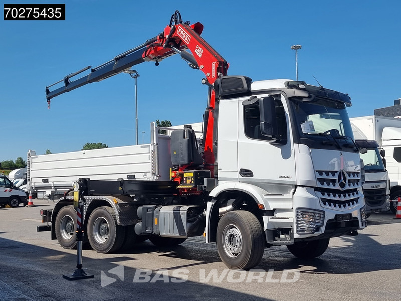 Mercedes-Benz Arocs 3348 6X4 Fassi F255A2.24 Kran Crane 9m3 3-Sided Tipper Big-Axle Euro 6 - 翻斗车, 起重车:图3 Mercedes-Benz Arocs 3348 6X4 Fassi F255A2.24 Kran Crane 9m3 3-Sided Tipper Big-Axle Euro 6 - 翻斗车, 起重车:图3
