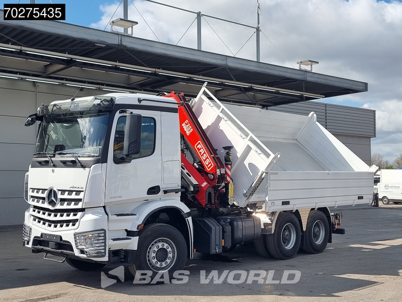 新的 翻斗车, 起重车 Mercedes-Benz Arocs 3348 6X4 Fassi F255A2.24 Kran Crane 9m3 3-Sided Tipper Big-Axle Euro 6:图15 新的 翻斗车, 起重车 Mercedes-Benz Arocs 3348 6X4 Fassi F255A2.24 Kran Crane 9m3 3-Sided Tipper Big-Axle Euro 6:图15