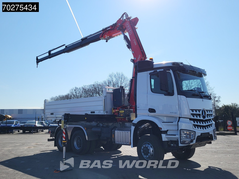Mercedes-Benz Arocs 3348 6X6 Fassi F255A.2.24 xe-dynamic Kran Dreiseitenkipper Navi Euro 6 - 翻斗车, 起重车:图3 Mercedes-Benz Arocs 3348 6X6 Fassi F255A.2.24 xe-dynamic Kran Dreiseitenkipper Navi Euro 6 - 翻斗车, 起重车:图3