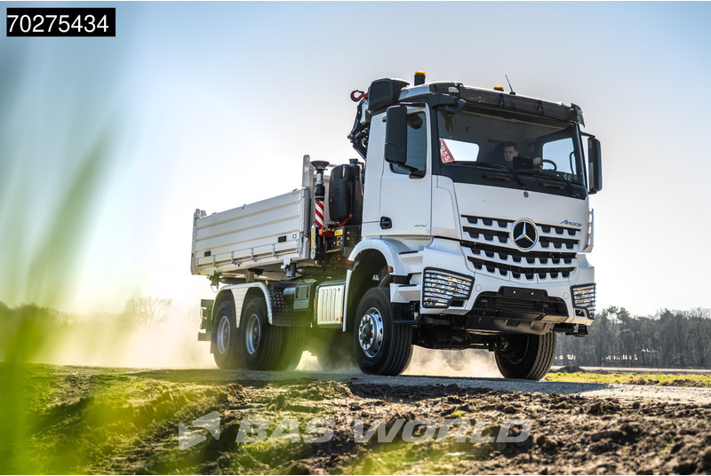 Mercedes-Benz Arocs 3348 6X6 Fassi F255A.2.24 xe-dynamic Kran Dreiseitenkipper Navi Euro 6 - 翻斗车, 起重车:图5 Mercedes-Benz Arocs 3348 6X6 Fassi F255A.2.24 xe-dynamic Kran Dreiseitenkipper Navi Euro 6 - 翻斗车, 起重车:图5