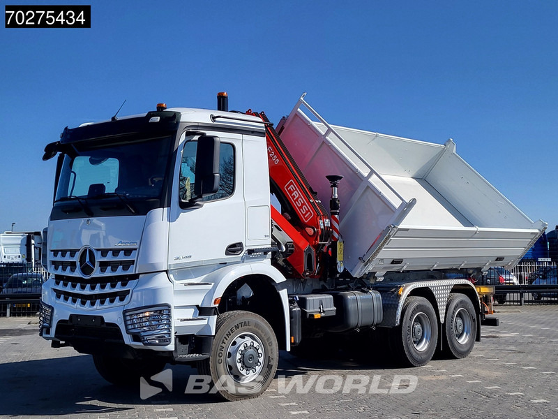 Mercedes-Benz Arocs 3348 6X6 NEW Fassi F255A.2.24 Kran Crane 3-way tipper Navi Euro 6 - 翻斗车, 起重车:图1 Mercedes-Benz Arocs 3348 6X6 NEW Fassi F255A.2.24 Kran Crane 3-way tipper Navi Euro 6 - 翻斗车, 起重车:图1