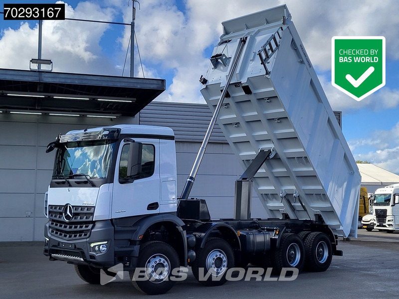 Mercedes-Benz Arocs 4145 8X4 New! 22m3 Meiller Kipper Big-Axle Steelsuspension Manual Euro 3 - 翻斗车:图1 Mercedes-Benz Arocs 4145 8X4 New! 22m3 Meiller Kipper Big-Axle Steelsuspension Manual Euro 3 - 翻斗车:图1