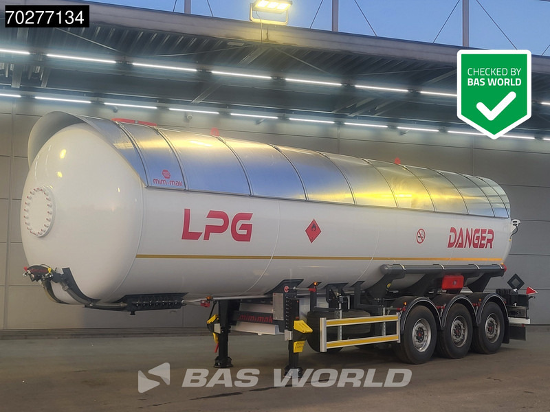 Mim-Mak LPG TRANSPORT TANK 3 axles NEW 48m3 Liftachse Gas ADR - 液罐半拖车:图1 Mim-Mak LPG TRANSPORT TANK 3 axles NEW 48m3 Liftachse Gas ADR - 液罐半拖车:图1