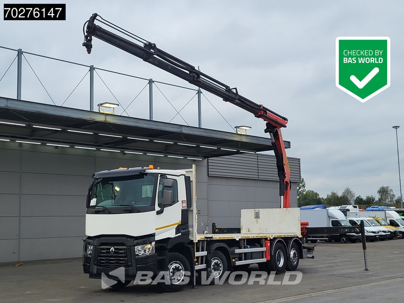 Renault C 380 8X2 Palfinger PK24001K Remote Lenkachse Euro 6 - 栏板式/ 平板卡车, 起重车:图1 Renault C 380 8X2 Palfinger PK24001K Remote Lenkachse Euro 6 - 栏板式/ 平板卡车, 起重车:图1
