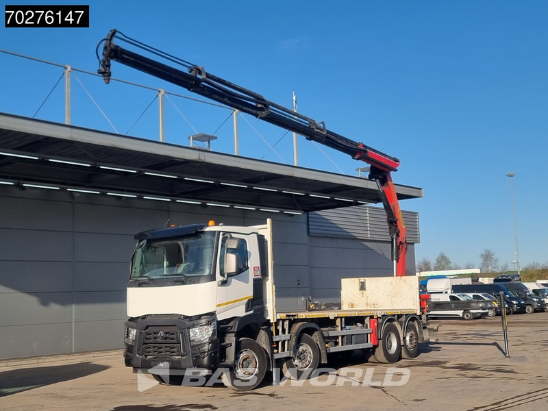 Renault C 380 8X2 Palfinger PK24001K Remote Lenkachse Euro 6 - 栏板式/ 平板卡车, 起重车:图1 Renault C 380 8X2 Palfinger PK24001K Remote Lenkachse Euro 6 - 栏板式/ 平板卡车, 起重车:图1