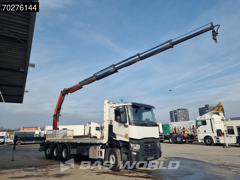 Renault C 380 8X4 Palfinger PK 23001 EH Remote Lift+Lenkachse Euro 6 - 栏板式/ 平板卡车, 起重车:图3 Renault C 380 8X4 Palfinger PK 23001 EH Remote Lift+Lenkachse Euro 6 - 栏板式/ 平板卡车, 起重车:图3