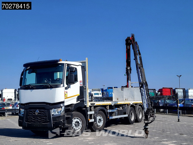 Renault C 430 8X4 Palfinger 22002 EH kran Crane Big-Axle steel suspension Euro 6 - 栏板式/ 平板卡车, 起重车:图5 Renault C 430 8X4 Palfinger 22002 EH kran Crane Big-Axle steel suspension Euro 6 - 栏板式/ 平板卡车, 起重车:图5