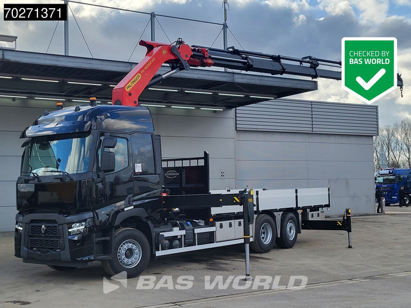 Renault C 480 6X2 NEW! Palfinger PK41002 EH Crane Kran ACC Euro 6 - 栏板式/ 平板卡车, 起重车:图1 Renault C 480 6X2 NEW! Palfinger PK41002 EH Crane Kran ACC Euro 6 - 栏板式/ 平板卡车, 起重车:图1