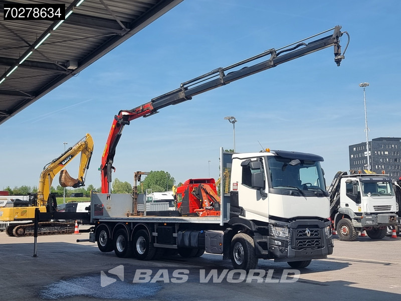 Renault C 480 8X4 Palfinger 24.001 SLD5 Kran Crane Lift-Lenkachse Euro 6 - 栏板式/ 平板卡车, 起重车:图3 Renault C 480 8X4 Palfinger 24.001 SLD5 Kran Crane Lift-Lenkachse Euro 6 - 栏板式/ 平板卡车, 起重车:图3