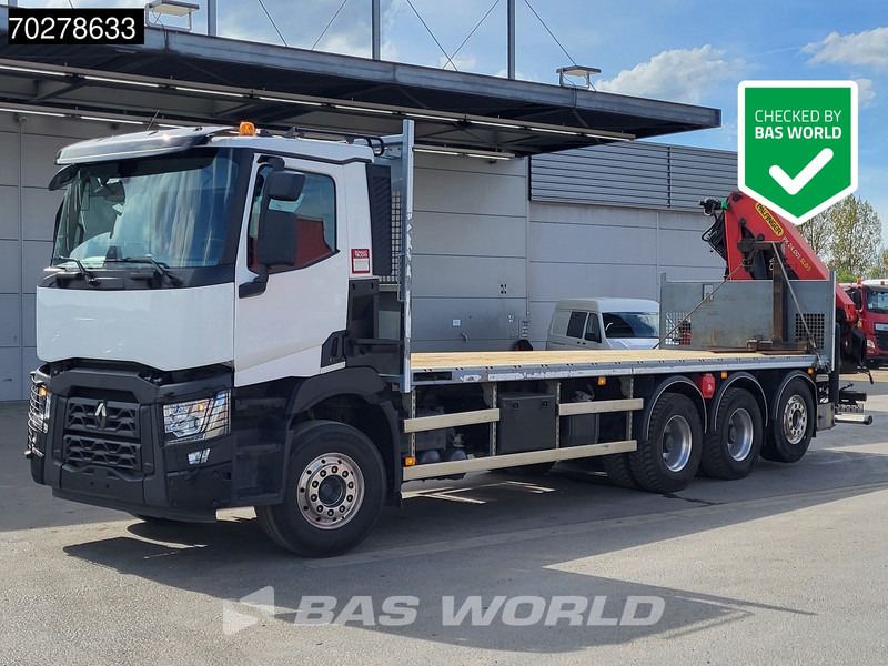 Renault C 480 8X4 Palfinger PK24.001 SLD5 Crane Kran Automatic Liftachse Euro 6 - 栏板式/ 平板卡车, 起重车:图1 Renault C 480 8X4 Palfinger PK24.001 SLD5 Crane Kran Automatic Liftachse Euro 6 - 栏板式/ 平板卡车, 起重车:图1