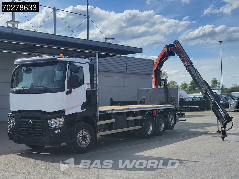Renault C 480 8X4 Palfinger PK24.001 SLD5 Crane Kran Automatic Liftachse Euro 6 - 栏板式/ 平板卡车, 起重车:图2 Renault C 480 8X4 Palfinger PK24.001 SLD5 Crane Kran Automatic Liftachse Euro 6 - 栏板式/ 平板卡车, 起重车:图2