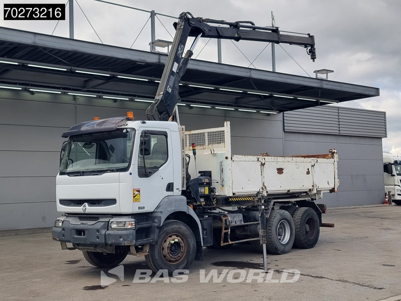Renault Kerax 360 6X4 Hiab 144 B-2 Hiduo Kran Manual Big-Axle Steelsuspension Euro 3 - 翻斗车, 起重车:图1 Renault Kerax 360 6X4 Hiab 144 B-2 Hiduo Kran Manual Big-Axle Steelsuspension Euro 3 - 翻斗车, 起重车:图1